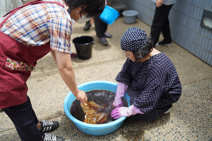 初夏の染め物教室