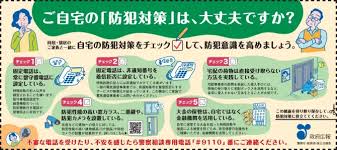 自宅の防犯対策を確認しましょう！