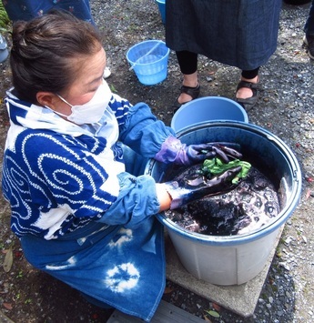 親子で学ぶ　日本の色　藍染め体験