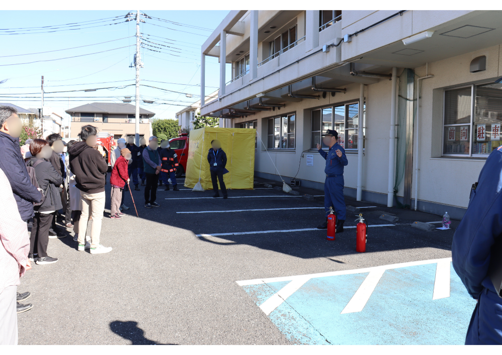 避難訓練（野塩地域市民センター）
